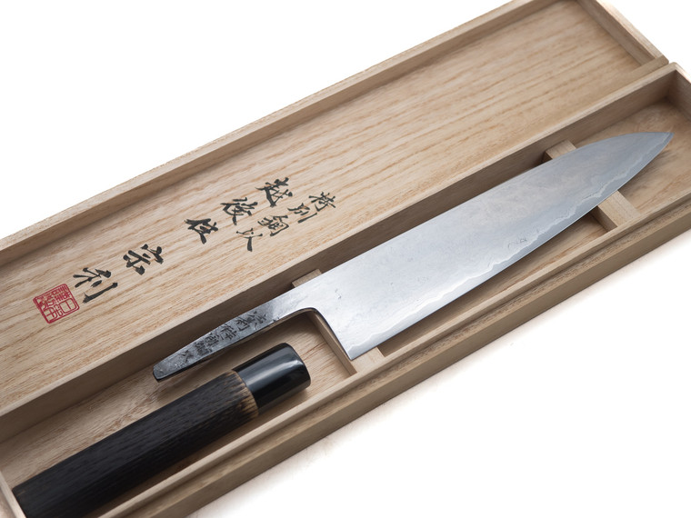 Munetoshi Kasumi Gyuto 240mm Bloomery Iron  6