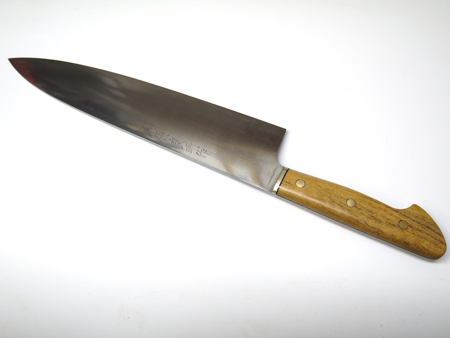 Yoshiaki Fujiwara 240mm Western Gyuto White Ebony silver 馬車馬