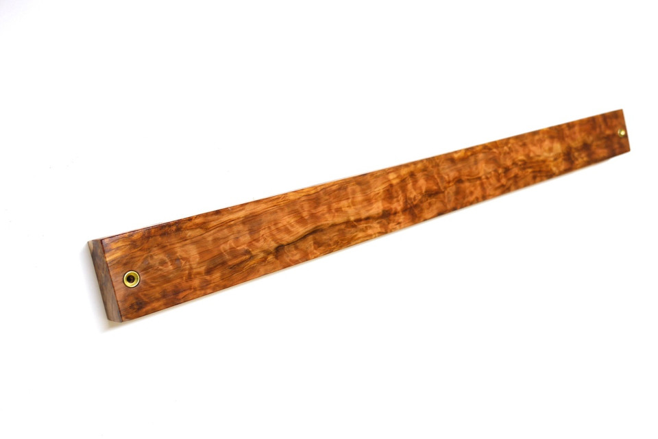 Flamed Japanese Tamamoku Cedar Magnetic Knife Bar 2 Flamed Japanese Tamamoku Cedar Magnetic Knife Bar 2