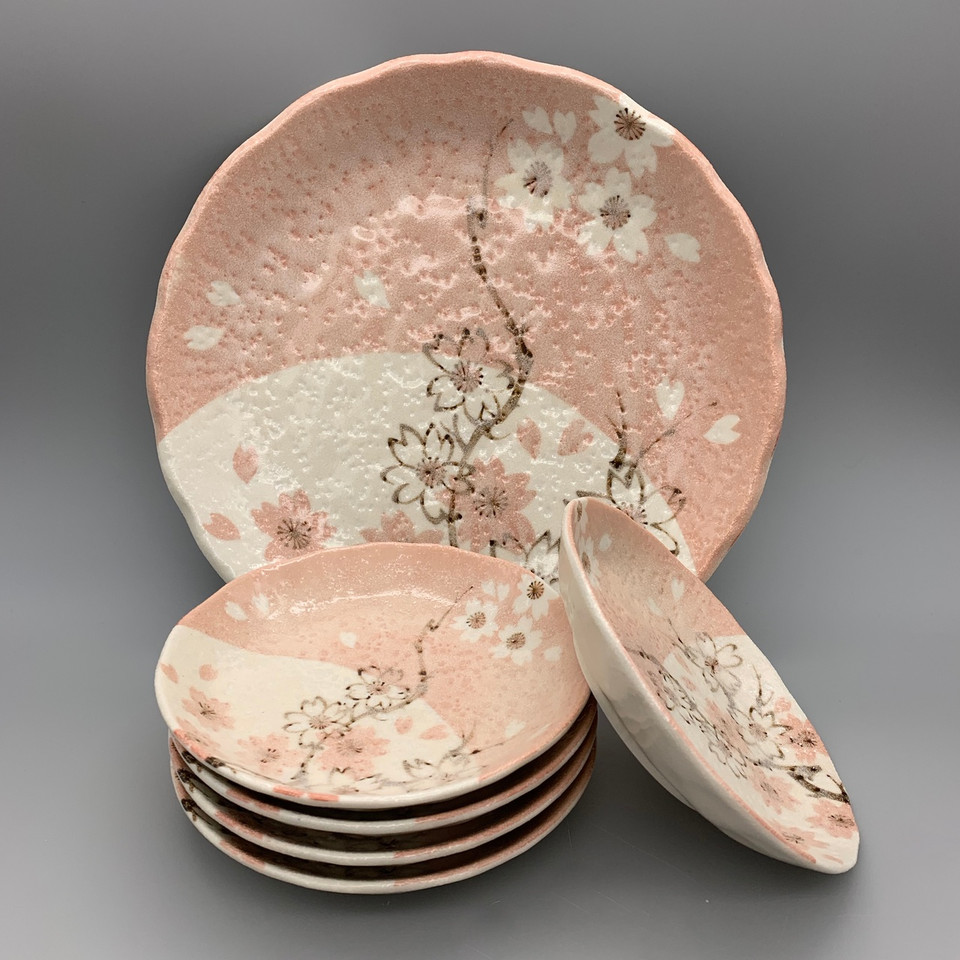 Tachikichi Pink Sakura Plates
