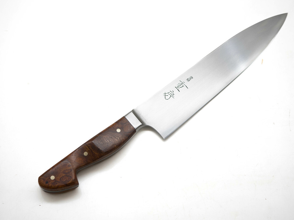 Shigefusa Western Kasumi 210 mm Ironwood Burl Shigefusa