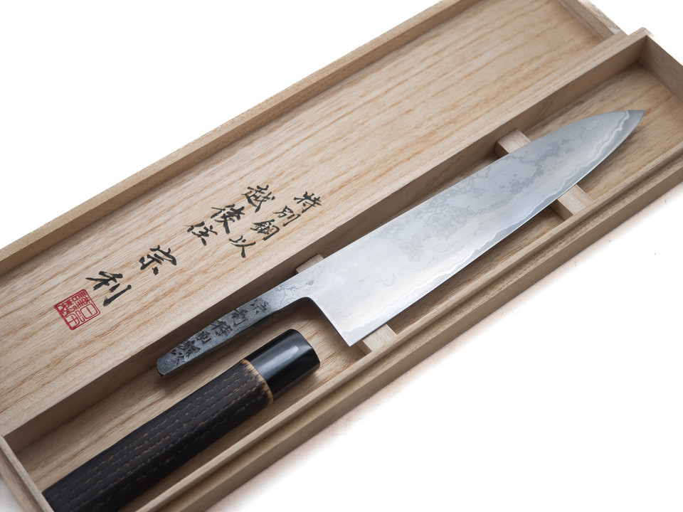 Munetoshi Kasumi Gyuto 240mm Bloomery Iron 4