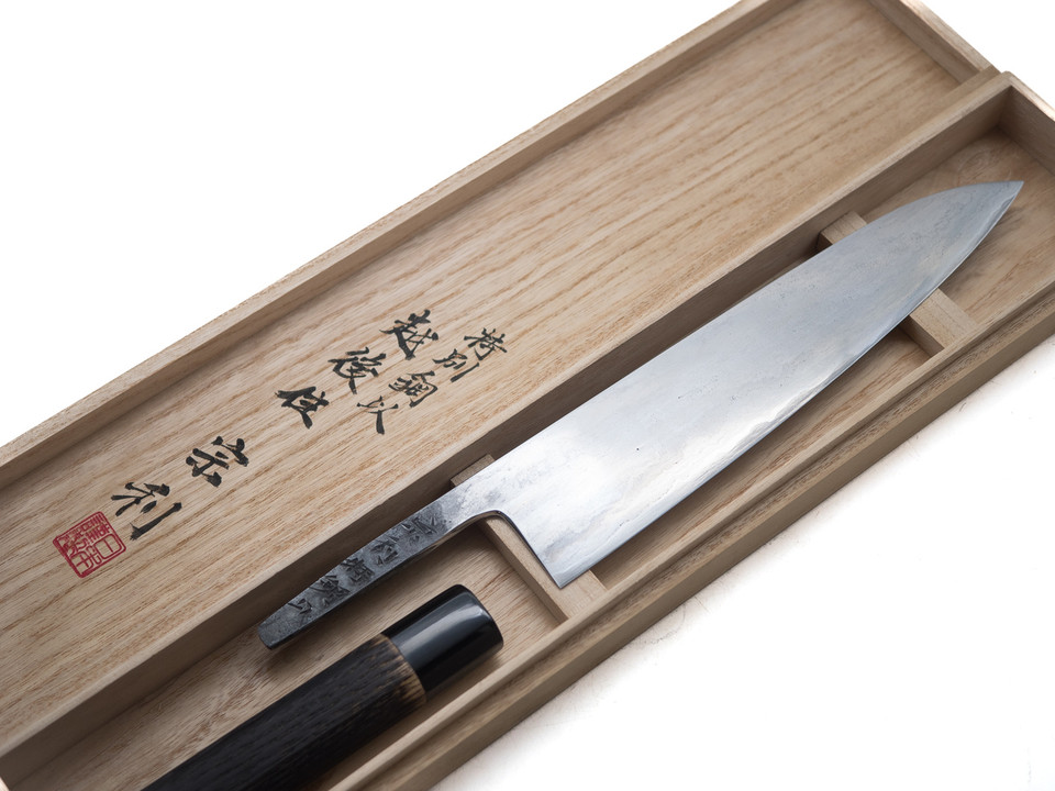 Munetoshi Kasumi Gyuto 240mm Bloomery Iron 7 Munetoshi Sanjo