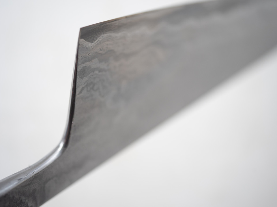 Munetoshi Kasumi Gyuto 240mm Bloomery Iron  7