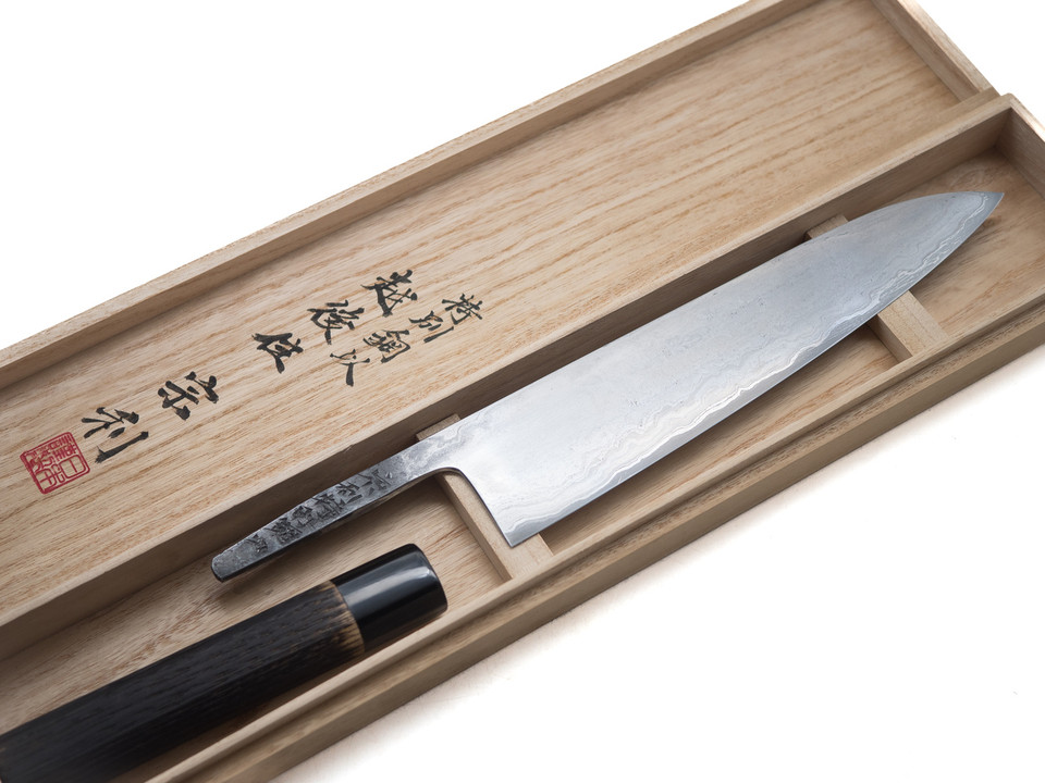 Munetoshi Kasumi Gyuto 240mm Bloomery Iron 8 Munetoshi Sanjo
