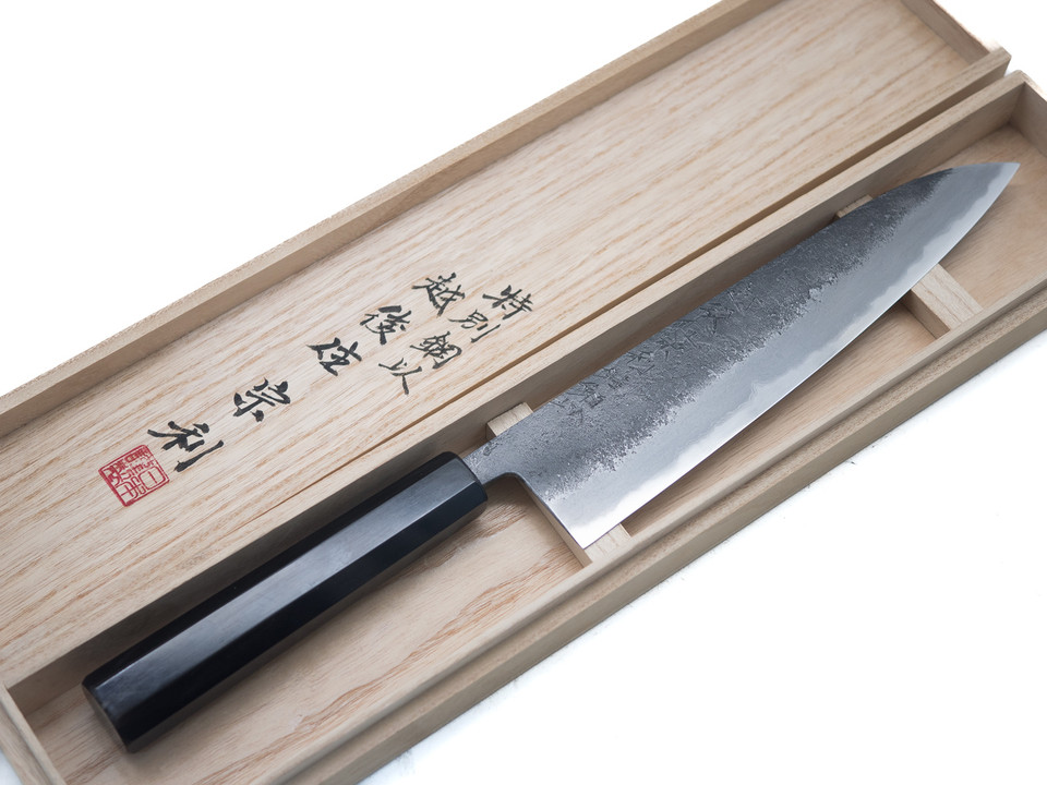 Munetoshi Kurouchi Gyuto 240mm Bloomery Iron 8