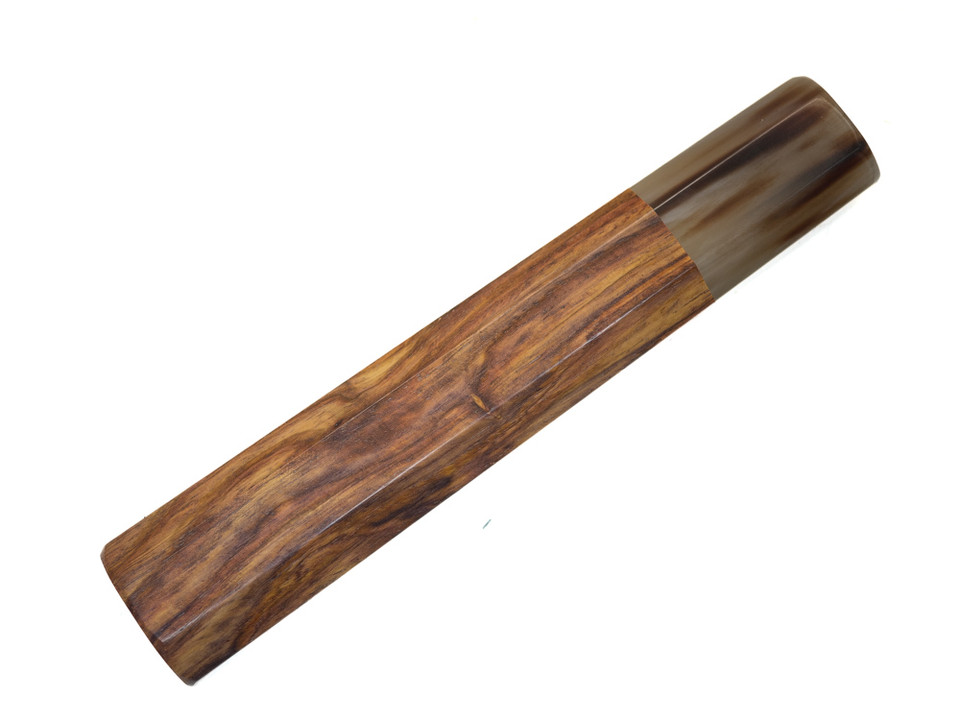 Huanghuali wood with Marble horn handle 145 mm