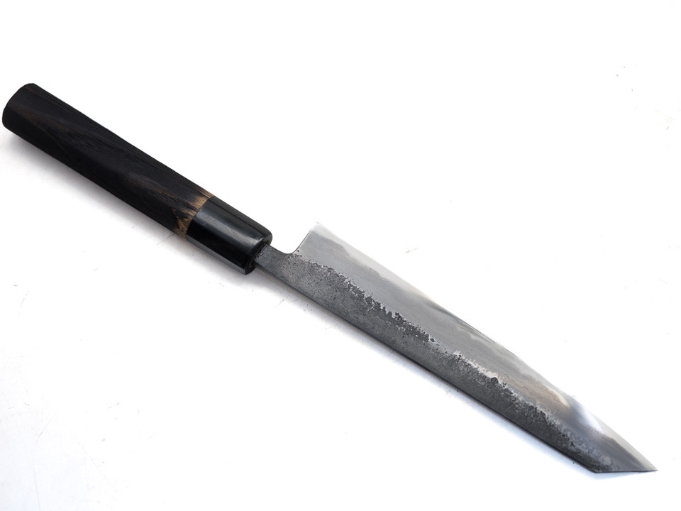 Munetoshi Kurouchi Petty 180mm Bloomery Iron Uchigomori 1