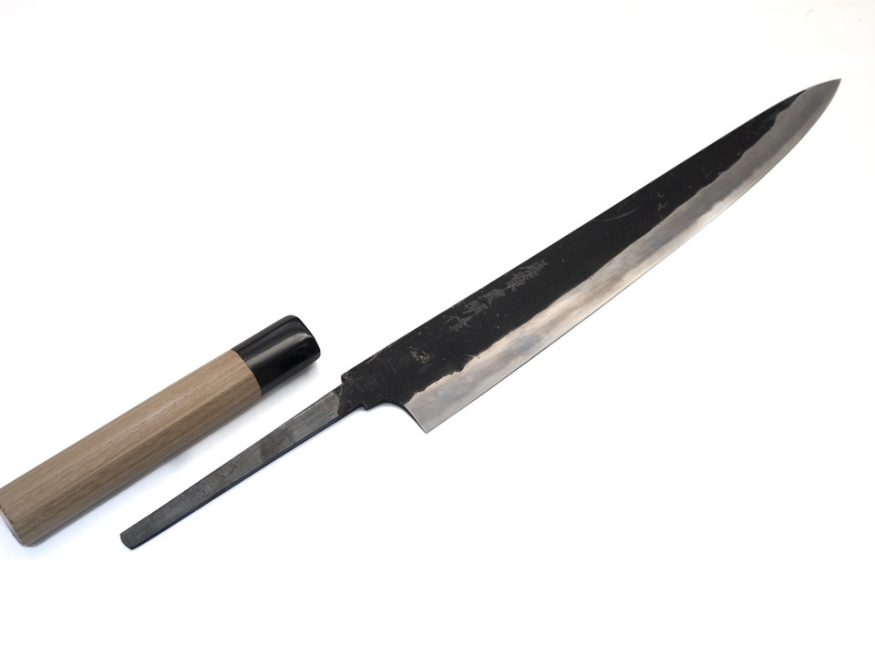 Yoshiaki Fujiwara 270mm Kurouchi Sujihiki 馬車馬 White 1