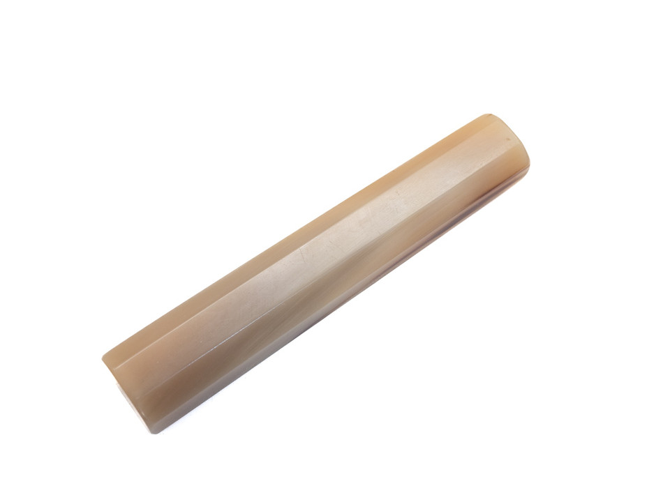 Solid White Horn Handle 145mm