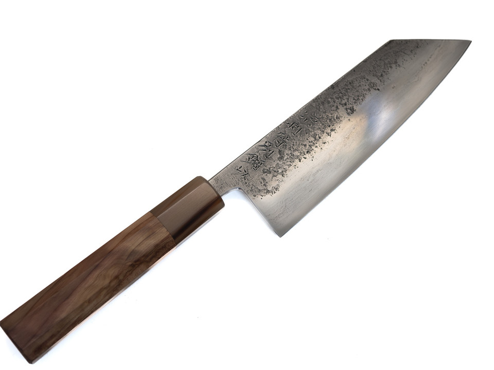 Munetoshi Kurouchi Bunka 180mm Bloomery Iron 1 Munetoshi Sanjo