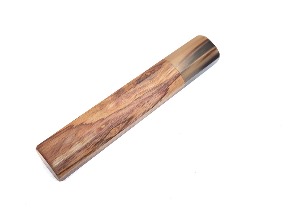 Huanghuali wood with Marble horn handle 145 mm 6