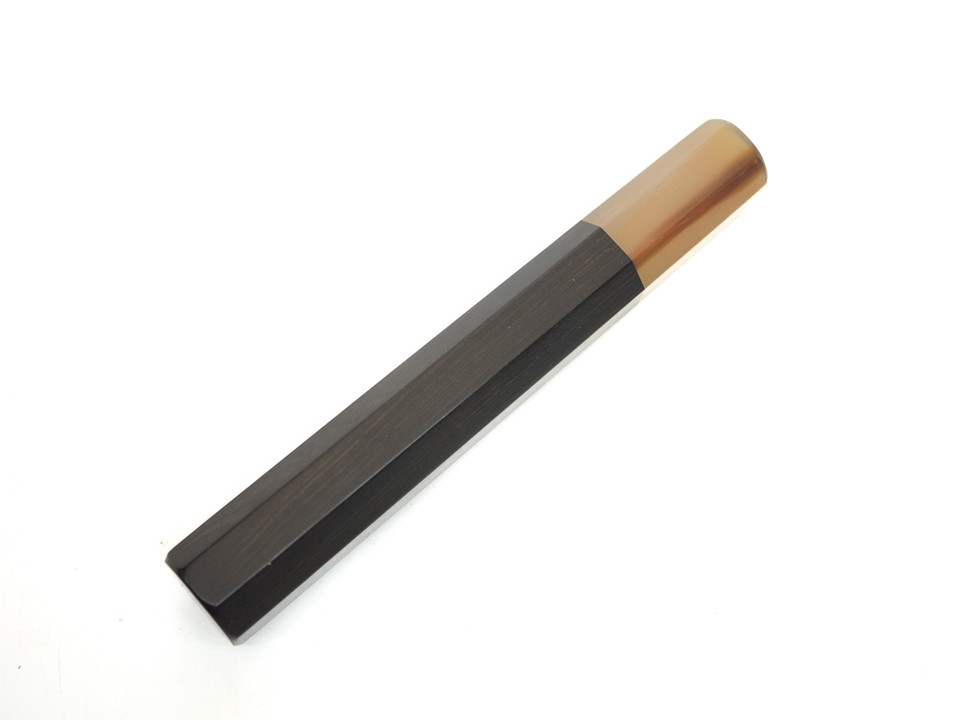 Ebony with Black horn handle 140 mm nr 2 