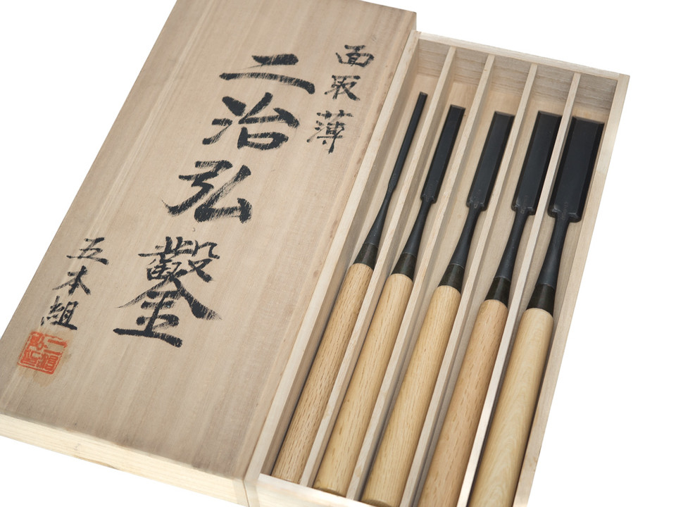 Nijihiro Usu Nomi Paring chisels 5 set