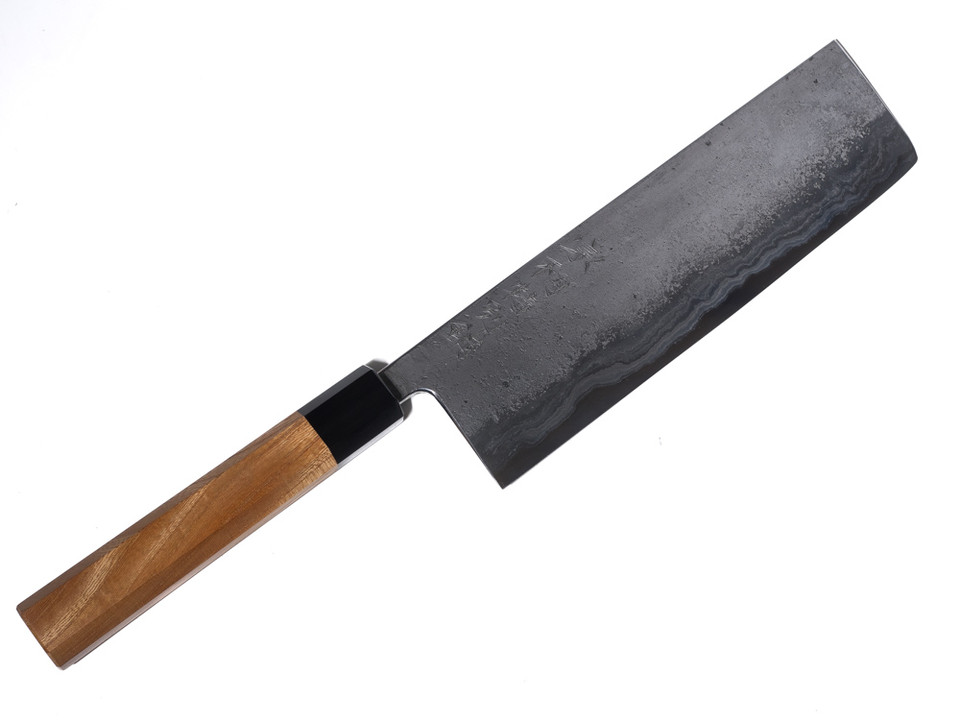 Munetoshi Nashiji Nakiri 210mm Blooming Iron Munetoshi Nashiji Nakiri 210mm Blooming Iron