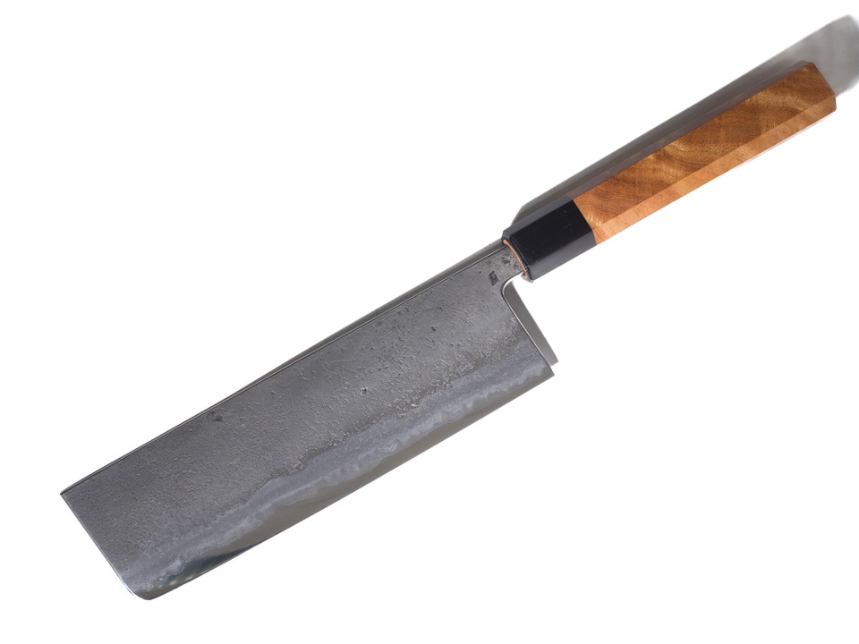 Munetoshi Nashiji Nakiri 180mm Blooming Iron 