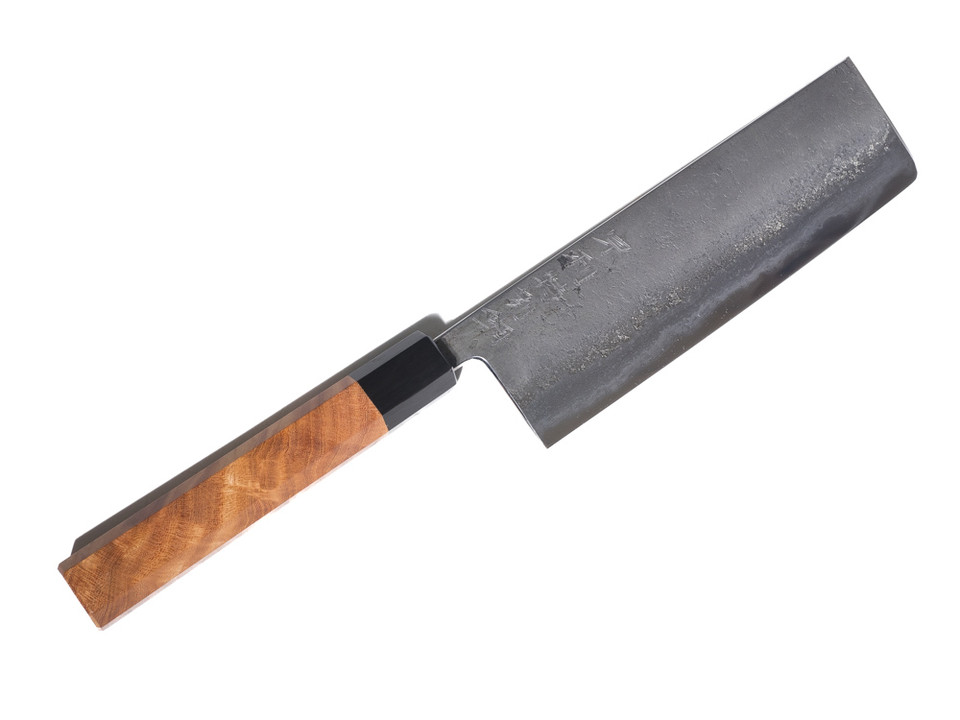Munetoshi Nashiji Nakiri 180mm Blooming Iron Munetoshi Sanjo