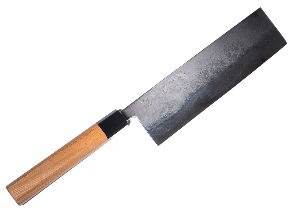 Munetoshi Nashiji Nakiri 210mm Blooming Iron nr 3 Munetoshi Nashiji Nakiri 210mm Blooming Iron nr 3