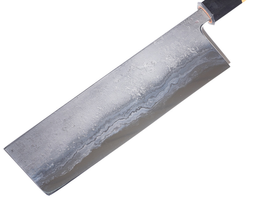 Munetoshi Nashiji Nakiri 180mm Blooming Iron nr 3