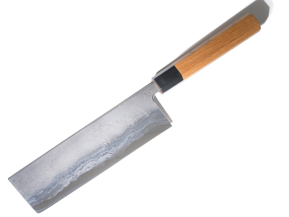 Munetoshi Nashiji Nakiri 180mm Blooming Iron nr 3