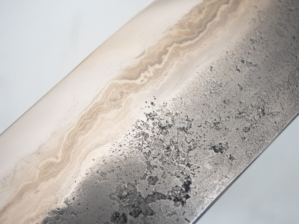 Munetoshi Nashiji Nakiri 180mm Blooming Iron nr 3
