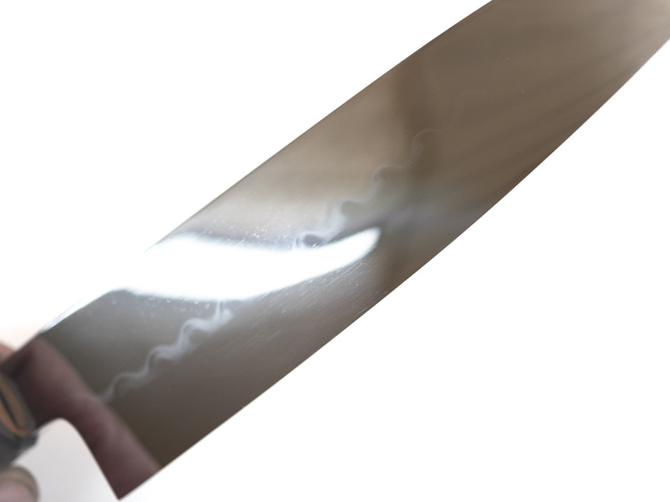 Ikeda White 1 Honyaki Gyuto 210mm Zelkova 