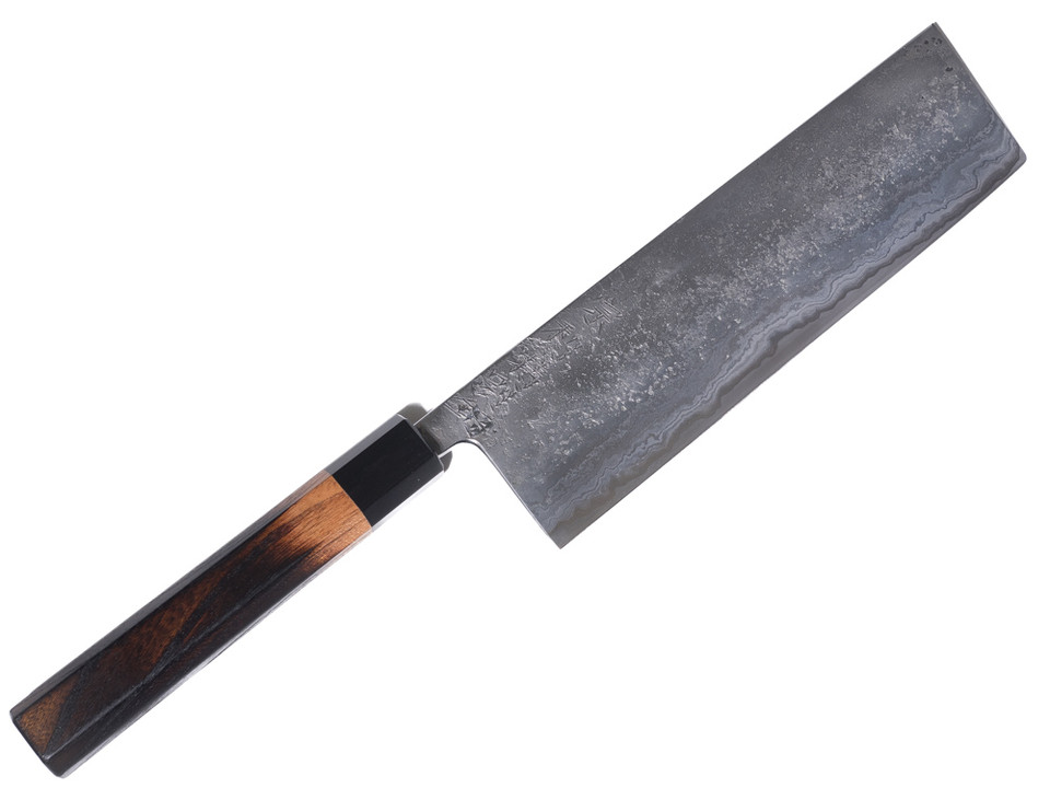 Munetoshi Nashiji Nakiri 210mm Blooming Iron nr 4