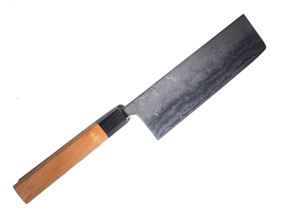 Munetoshi Nashiji Nakiri 180mm Blooming Iron nr 5 Munetoshi Nashiji Nakiri 180mm Blooming Iron nr 5