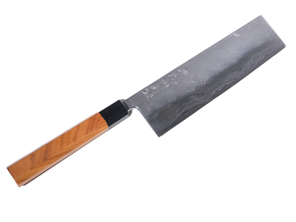 Munetoshi Nashiji Nakiri 210mm Blooming Iron nr 6 Munetoshi Sanjo