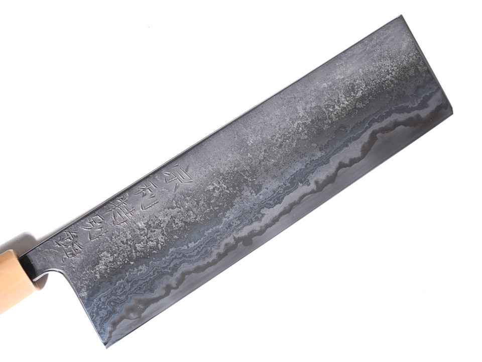 Munetoshi Nashiji Nakiri 180mm Blooming Iron nr 8