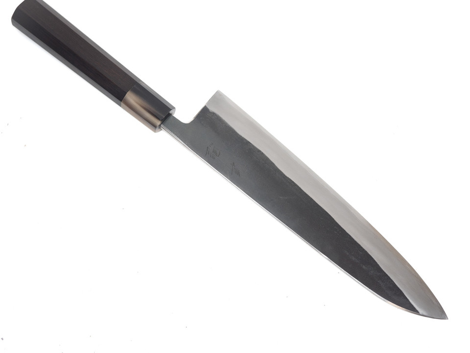 Toyama Noborikoi Kurouchi Blue Gyuto 240 mm Blackwood 