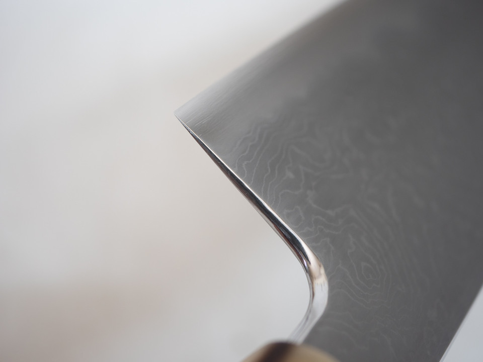 Kokorozashi Tanaka Tamamoku Kiritsuke Gyuto 215mm