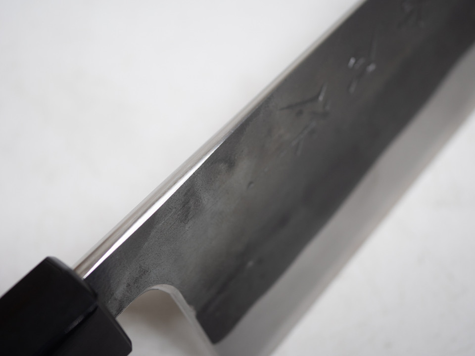 Toyama Noborikoi Kurouchi Blue Gyuto 240 mm Ebony