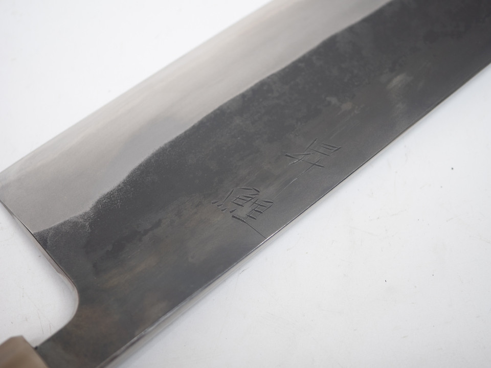 Toyama Noborikoi Kurouchi Blue Gyuto 240 mm Ebony