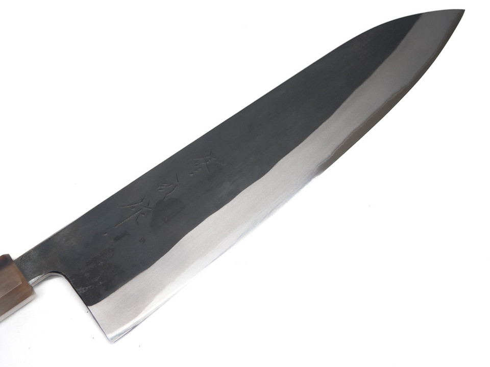 Toyama Noborikoi Kurouchi Blue Gyuto 240 mm Ebony