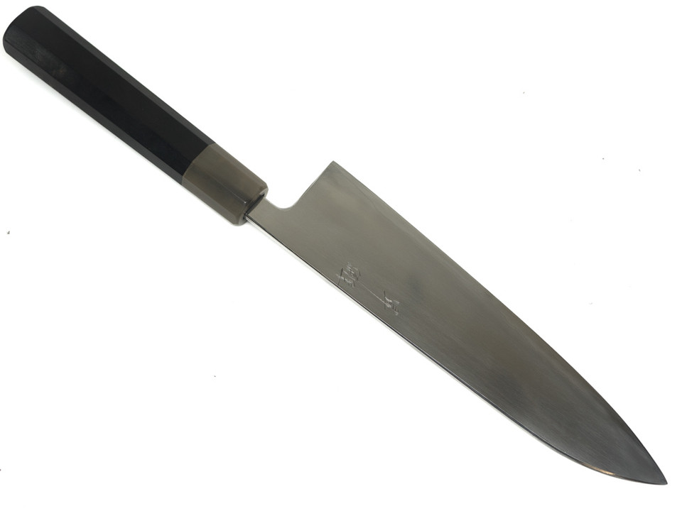 Toyama Noborikoi Stainless Clad Blue Gyuto 210 mm Ebony