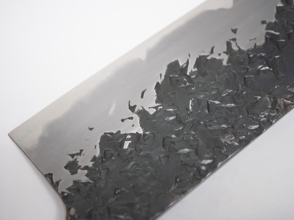 JNS Kisuke Blue 1 Kurouchi Tsuchime Gyuto 240mm