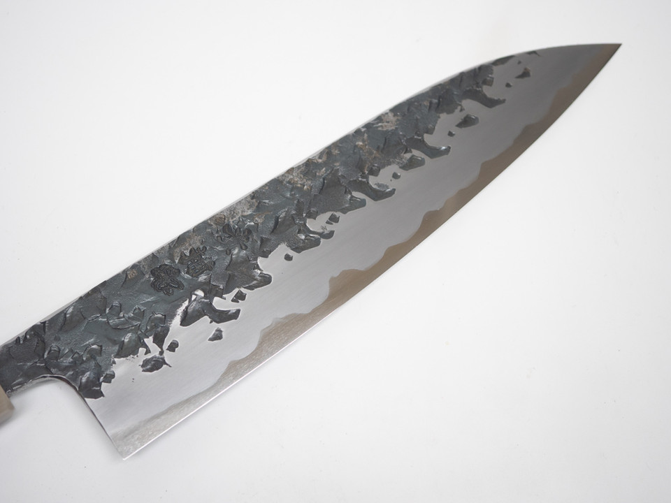 JNS Kisuke Blue 1 Kurouchi Tsuchime Gyuto 210mm nr 5