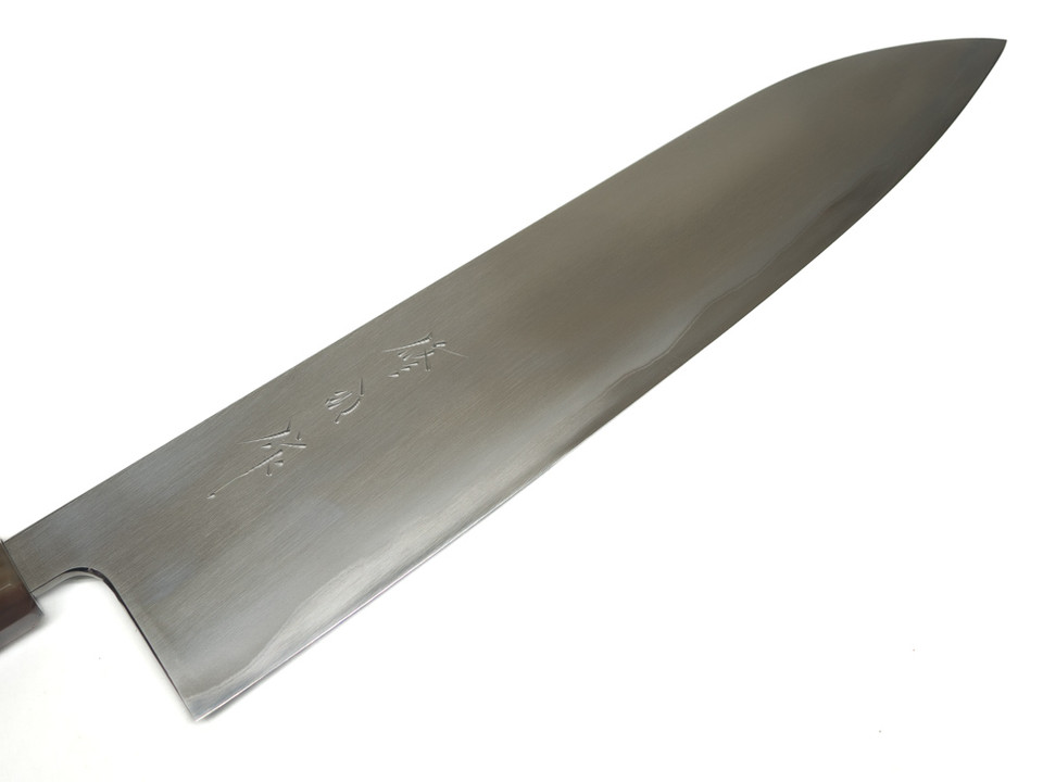 Toyama Noborikoi Stainless Clad Blue Gyuto 240mm Ebony