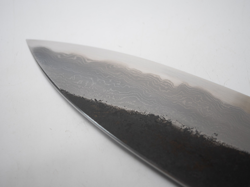 Yoshikazu Tanaka Kokorozashi Tamamoku Kurouchi Gyuto 210mm nr2