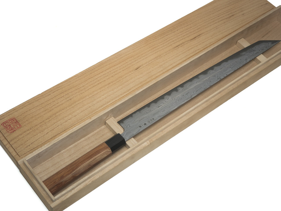 JNS Nakagawa Dama Sakimaru Sujihiki 380mm Blue 1