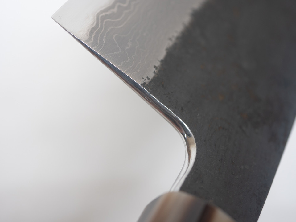 Yoshikazu Tanaka Kokorozashi Tamamoku Kurouchi Gyuto 210mm nr3