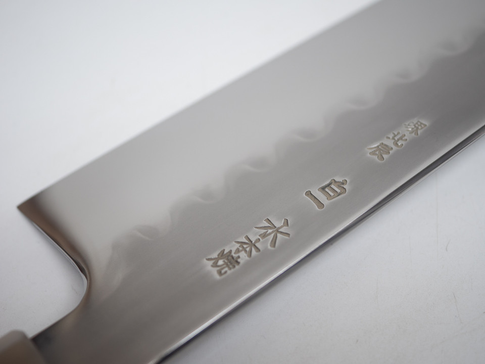 Ikeda White 1 Honyaki Gyuto 240 mm Ebony