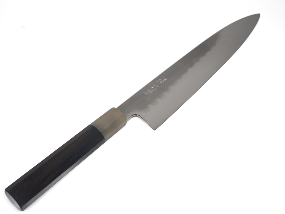 Ikeda White 1 Honyaki Gyuto 240 mm Ebony