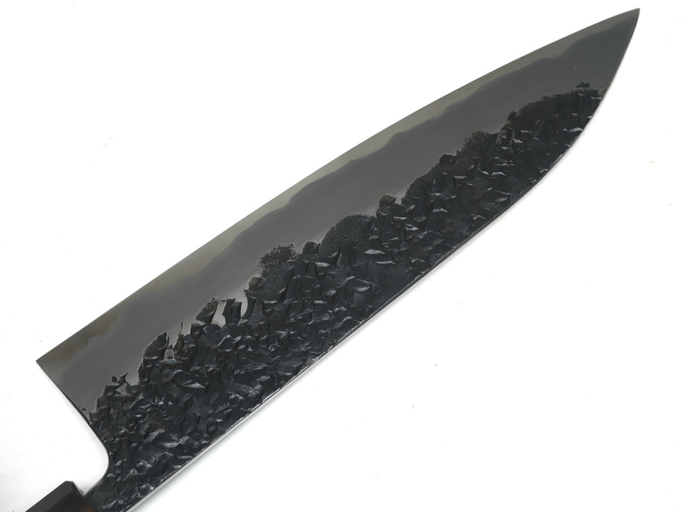 JNS Kisuke Blue 1 Kurouchi Tsuchime Gyuto 220mm