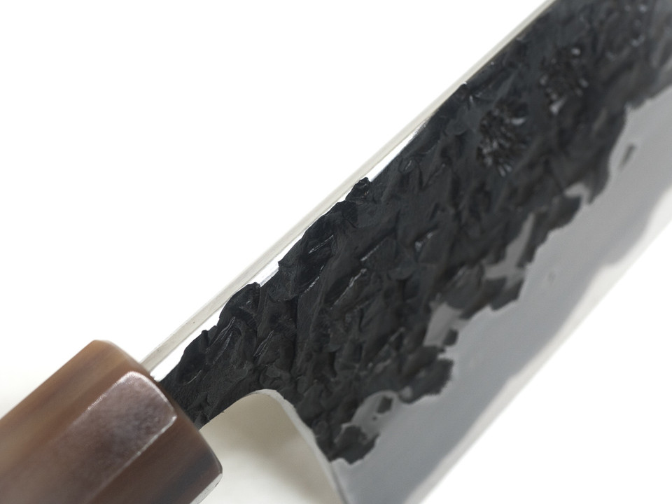 JNS Kisuke Blue 1 Kurouchi Tsuchime Gyuto 220mm
