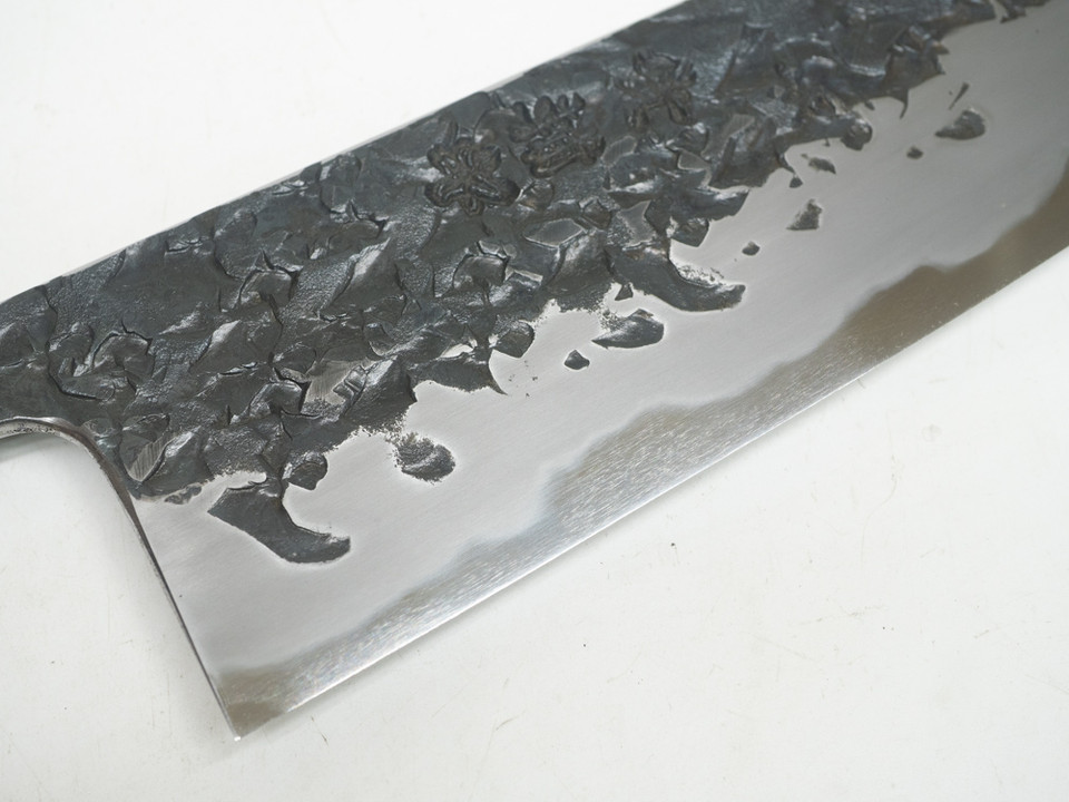 JNS Kisuke Blue 1 Kurouchi Tsuchime Gyuto 220mm nr 2