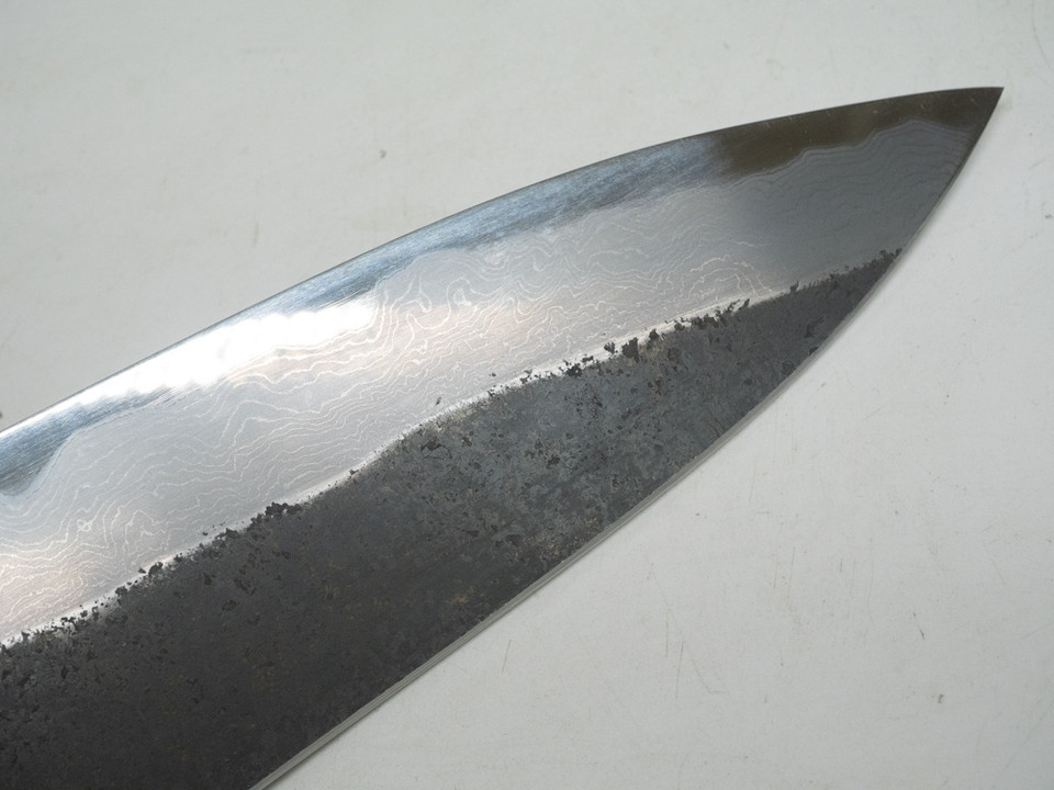 Yoshikazu Tanaka Kokorozashi Tamamoku Kurouchi Gyuto 230mm