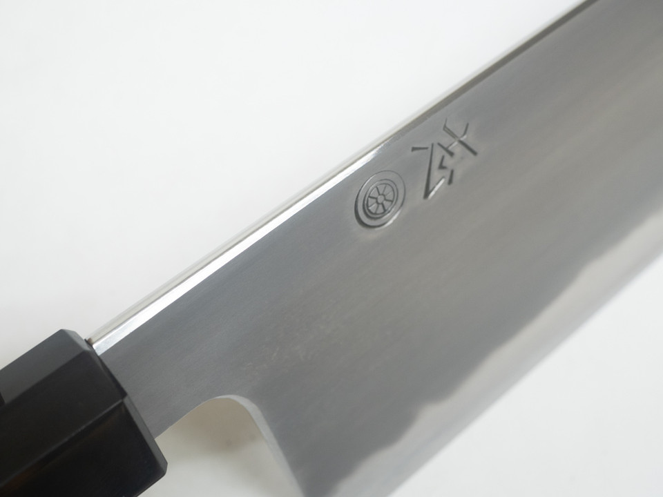 JNS x Tanaka Kokorozashi Kasumi Kiritsuke Gyuto 240mm Blue 1