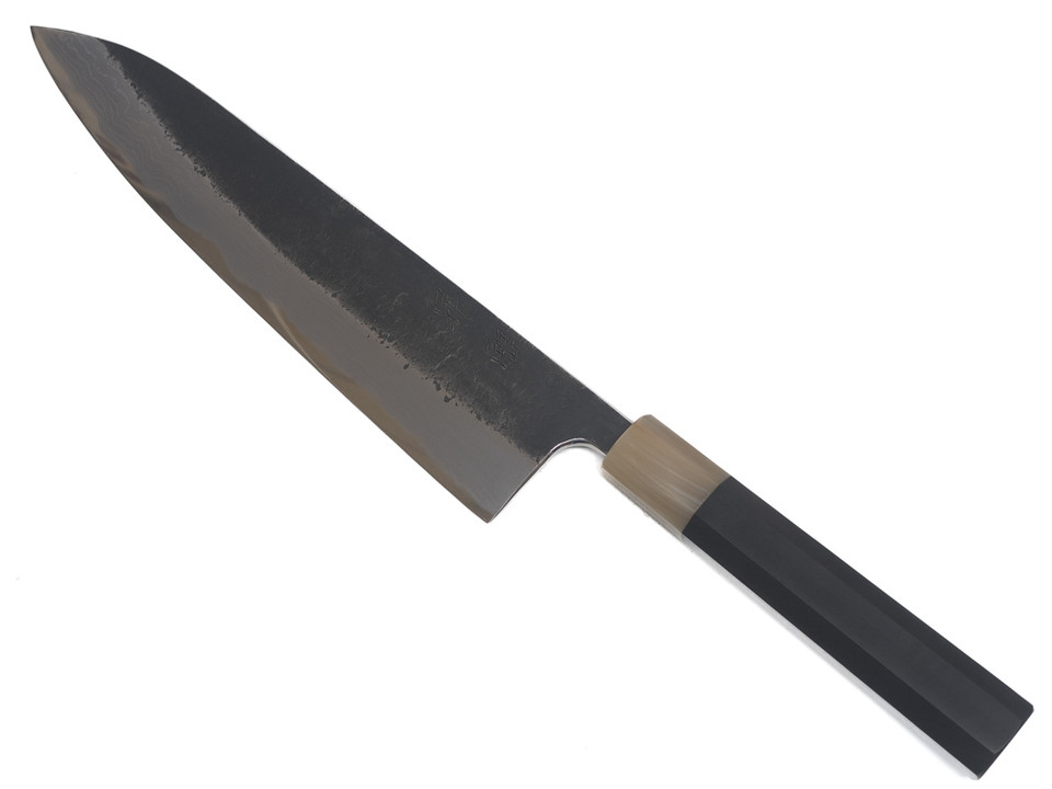 (B) Toyama Noborikoi Kurouchi Nashiji Dama Gyuto 240mm